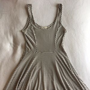 Everly Black and White Stripe Skater Dress